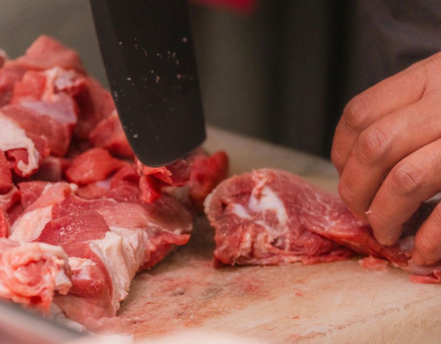 Fresh meat prepared to order