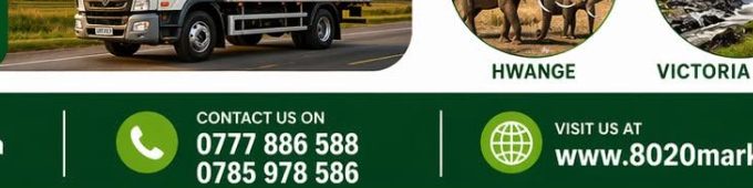 8020 Market delivery truck on the road
