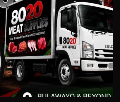 8020 Meat Supplies delivery truck